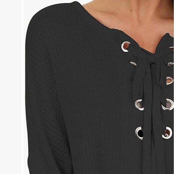 NWT Waffle Knit Top - Picture 3 of 3